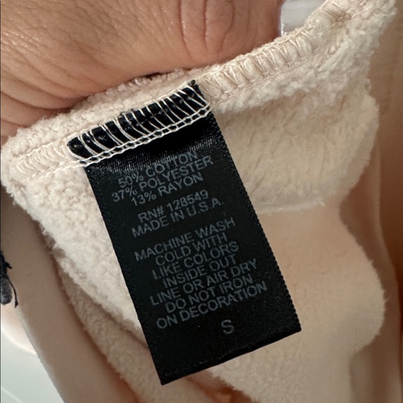 Aviator Nation Cream Sweater with Red Heart - Picture 5 of 5